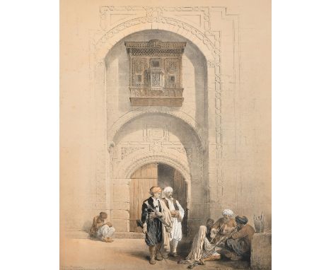 David Roberts, 'Modern Mansion, Showing the Arabesque Architecture of Cairo', 19th Century lithograph published by F.G. Moon,