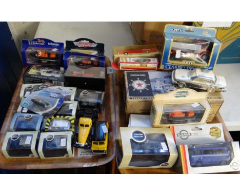 Two trays of mainly boxed diecast model vehicles to include: Eertl Oxford, Rietze etc.  (2)   (B.P. 21% + VAT) 