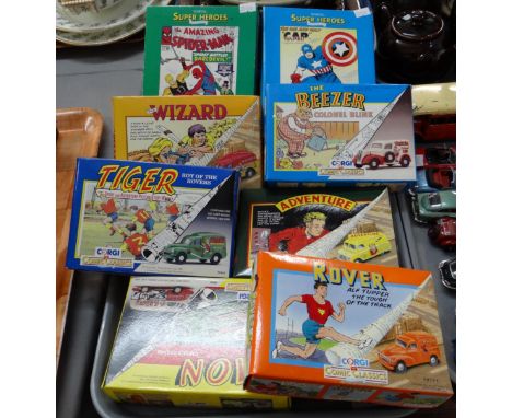 Collection of Corgi Comic Classics diecast model vehicles in original boxes to include: Rover, Loin, Wizard, The Beazer, Tige