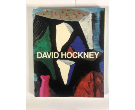 David Hockney by Marco Livingstone. Hand signed on the title page by Hockney. Published 1992 by Fundacion Juan March, Madrid.