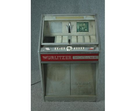 A Wurlitzer Lyric Jukebox in full working order. Circa 1966. Populated with The Rolling Stones, Beach Boys and other correct 