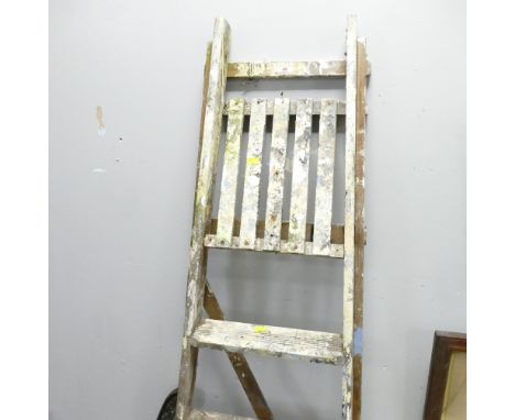 Vintage wooden stepladders 