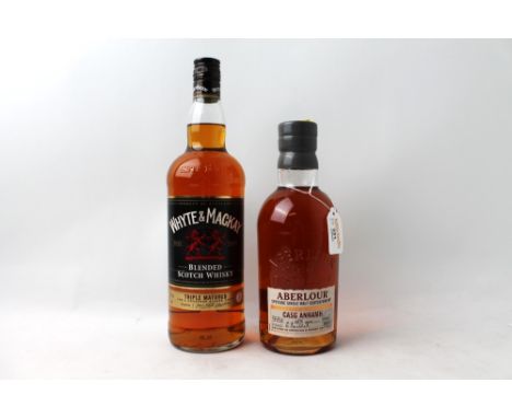 1 litre bottle of Whyte & Mackay blended Scotch Whisky and 70 cl bottle of Aberlour single malt Scotch Whisky  