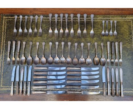 Christofle Silverplate Flatware Set in Marly Pattern 119 Pieces Gorgeous!