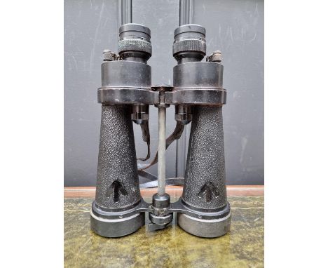 A pair of Barr &amp; Stroud military binoculars, Serial No.78881, with broad arrow stamps. 