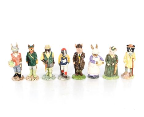 Eight Beswick figures from the "English Country Folk Series"