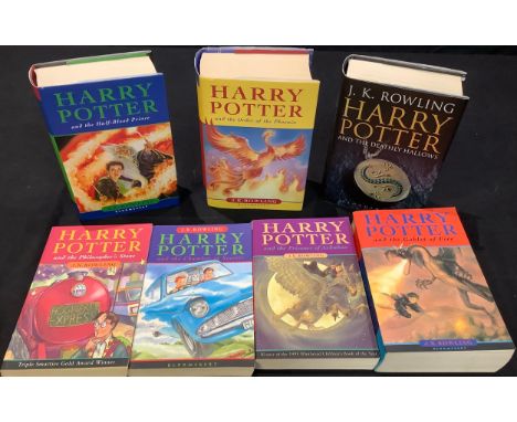 Rowling, J K, Harry Potter, The Philosopher's Stone, The Chamber of Secrets, The Prisoner of Azkaban, The Goblet of Fire, The