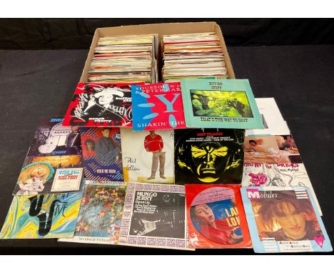 Vinyl Records - 45rpm singles various genres and artists including Nazareth, Michael Jackson, Rod Stewart, Joe Jackson, Emmer
