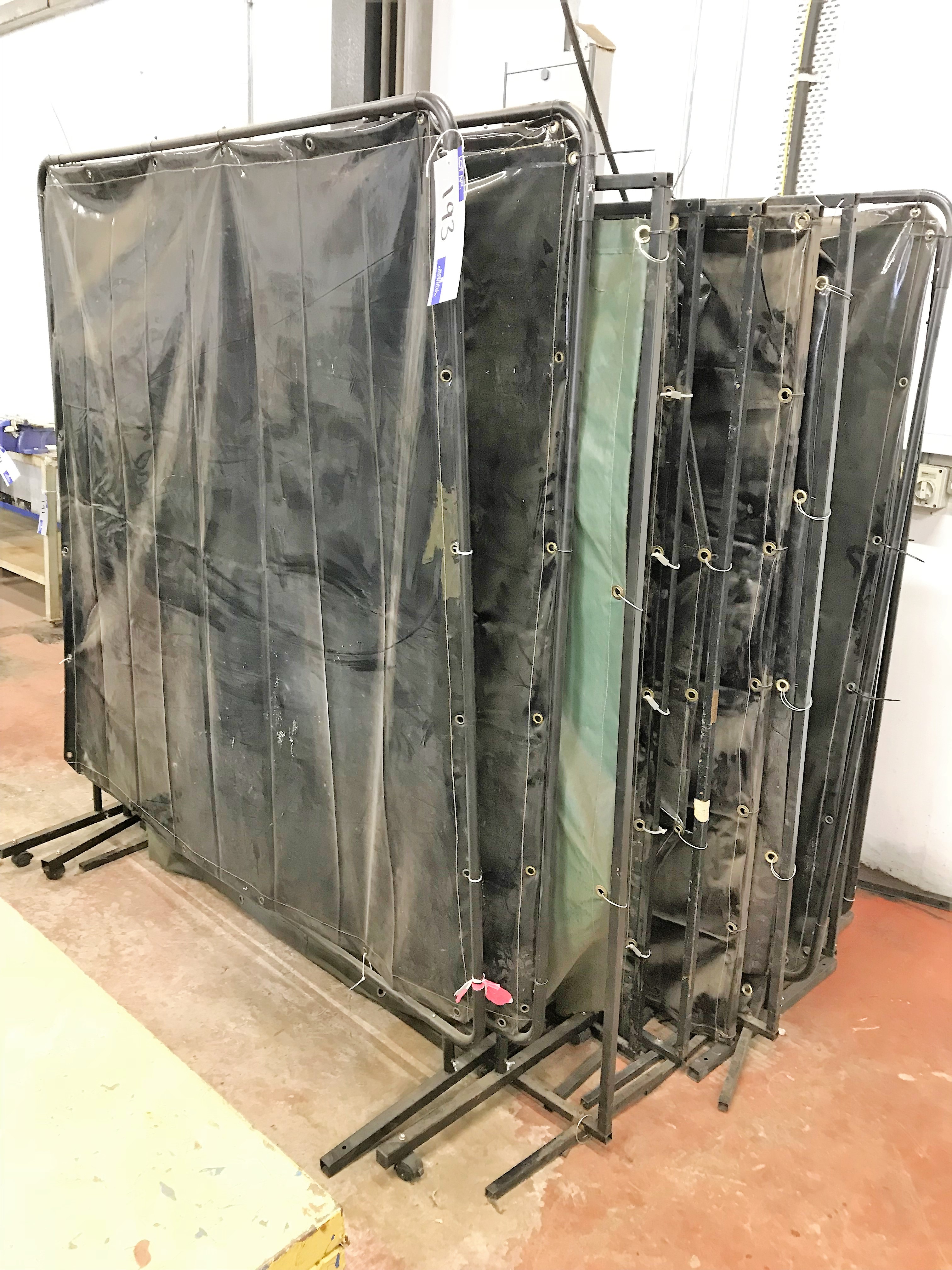 13 Welding Screens, approx. 70in x 75in h.