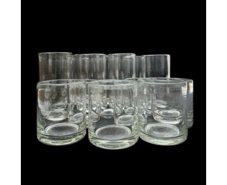 Collection of tumbler glasses, possibly Niederer, in sets of eight, comprising high ball, whisky and rocks