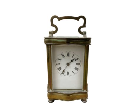 Late 19th century French carriage clock with a lever platform escapement.