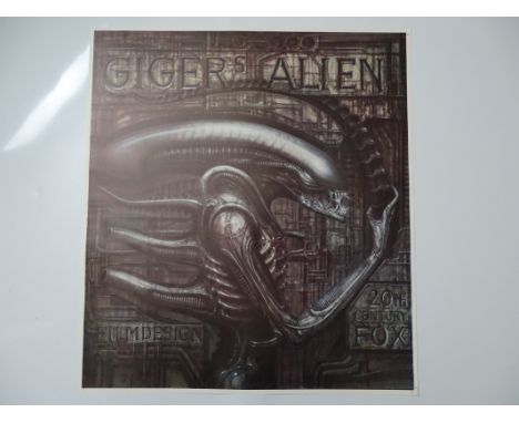 ALIENS (1986) - Printer's Proof commercial poster of H R GIGER's 'Alien' (22" x 19.5")