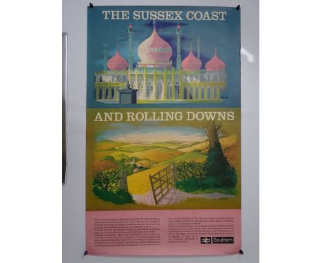 BRITISH RAIL - SOUTHERN REGION (1980) POSTER by REGINALD MONTAGUE LANDER (1913-1980) - One of a series of six - this poster f