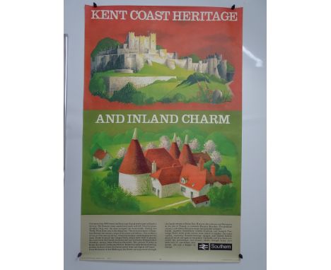 BRITISH RAIL - SOUTHERN REGION (1980) POSTER by REGINALD MONTAGUE LANDER (1913-1980) - One of a series of six - this poster f