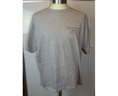 Film / Production Crew Issued Clothing: - A pair of 2 T-Shirts 1 x GRAVITY, crew gift, crew 2011, 2XL grey marl and 1 x  PROM