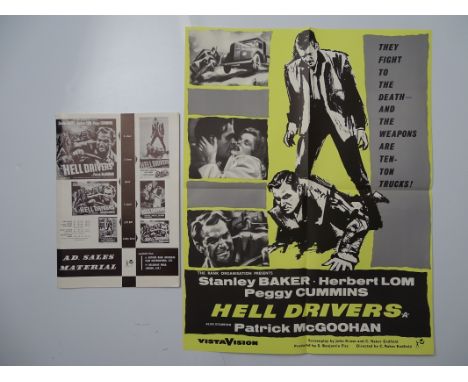 HELL DRIVERS (1957) - MOVIE LIFT BILL (22" x16.5” - 56cm x 42cm) contained within ad sales leaflet as originally supplied - F