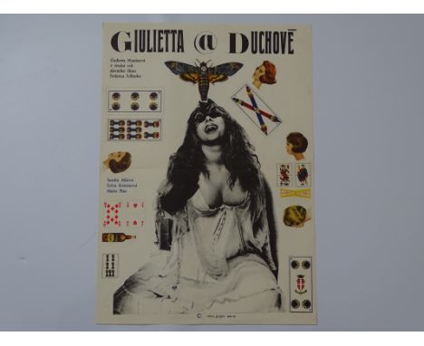 GIULIETTA @ DUCHOVE (1969) (JULIET OF THE SPIRIT) -  Czech Film Movie Poster for the Italian romantic comedy directed by FEDE