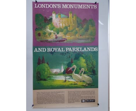 BRITISH RAIL - SOUTHERN REGION (1980) POSTER by REGINALD MONTAGUE LANDER (1913-1980) - One of a series of six - this poster f