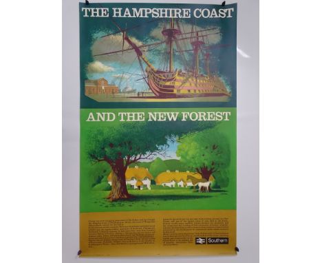 BRITISH RAIL - SOUTHERN REGION (1980) POSTER by REGINALD MONTAGUE LANDER (1913-1980) - One of a series of six - this poster f