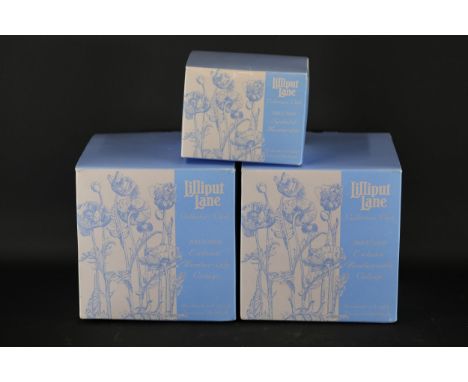 3 lillyput lane boxed collectables river meadow manor and the manor garden plus 1 otherCabbage patch corner L2831River meadow
