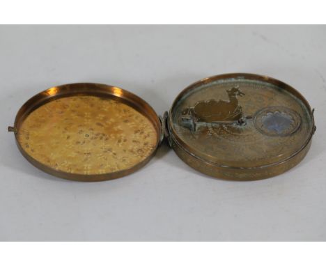 Antique 18th-19th Century Ottoman Islamic Brass Qibla Indicator And Sundial Technical Data