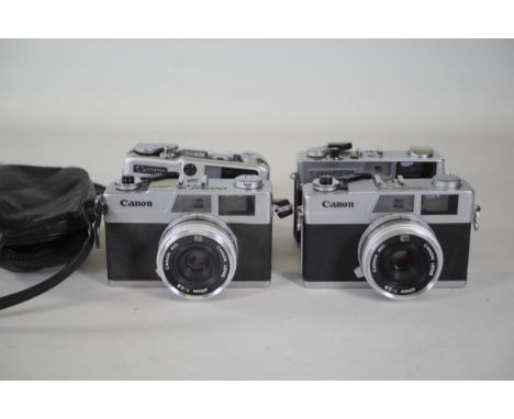 Canon Film Cameras: Demi EE17 Datematic and Canonet 28 x41. Canon Demi EE17 Datematic Film Camera- Good cosmetic condition.- 