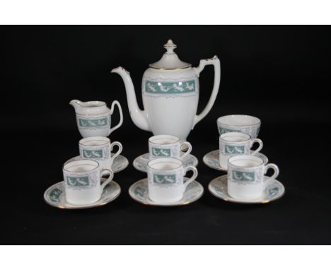 Bone China Coalport Coffee Set 15 Pieces TotalBone China Coalport coffee set made in England with the pattern "Revelry Adam G