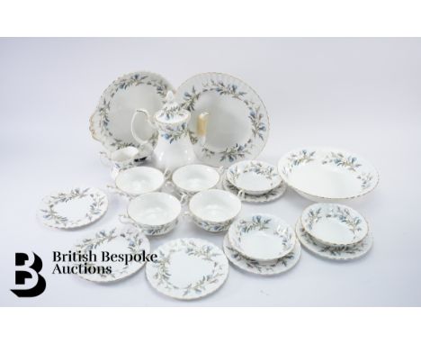 Royal Albert dinner and tea service, Brigadoon pattern 1963, approx 77 pieces contained in three boxes, comprising tea trio a