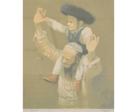 Ferguson, "Father and son", 20th century, a limited edition colour print, signed in pencil lower right and numbered 95/250, i