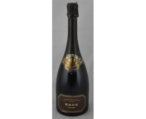 A bottle of 1982&nbsp; Krug Vintage Champagne.