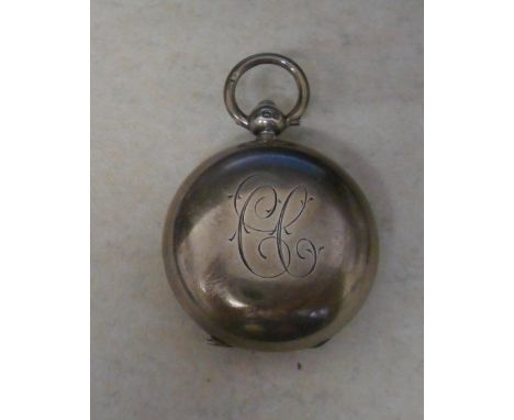 Silver sovereign case with monogram Birmingham 1911 Maker Dennison, Wigley & Co weight 1.07 oz