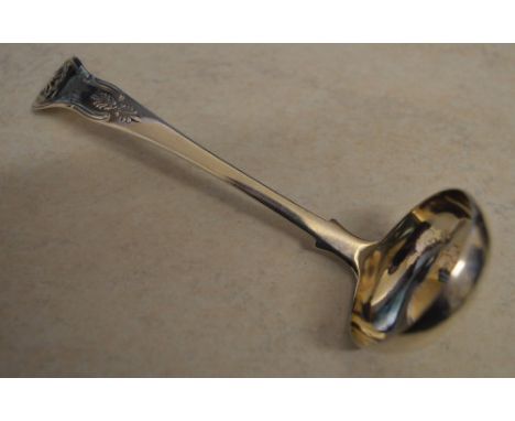 Scottish silver toddy ladle, total weight 1.1oz, Edinburgh 1851
