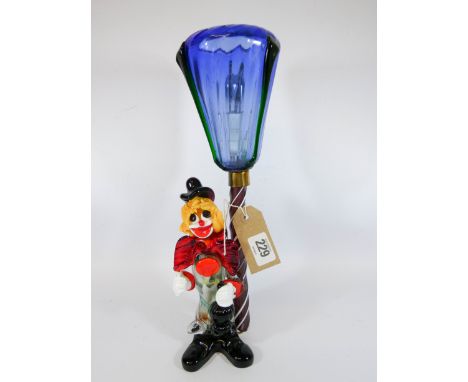 A Murano Seguso clown lamp 