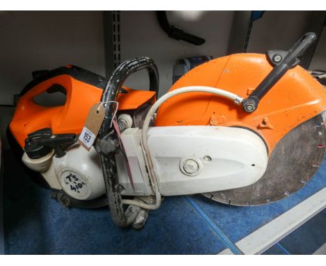 A Stihl ST410 petrol engine, heavy duty, disc cutter 