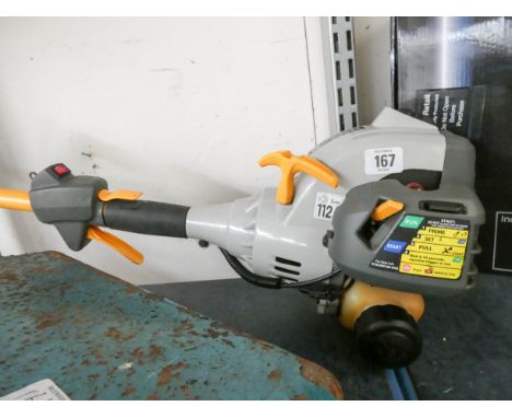 A Ryobi petrol engine strimmer 