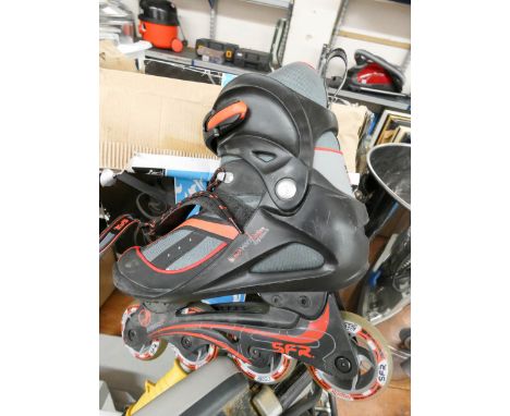 A pair of Inline roller skates 