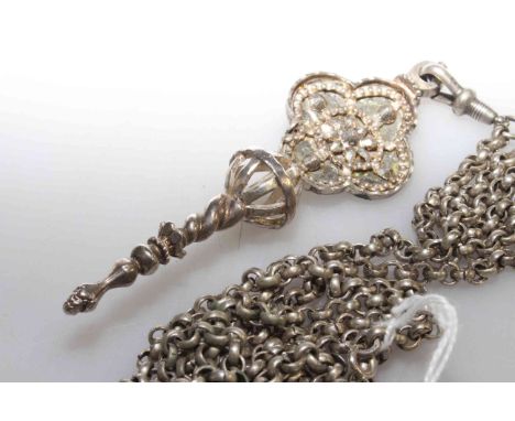 Long watch chain with pendant