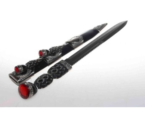Scottish dirk with knife and fork