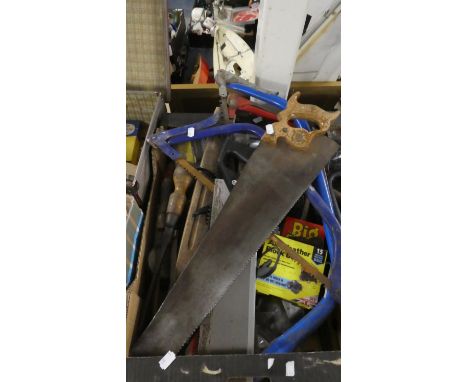A Box of Vintage Hand Tools 