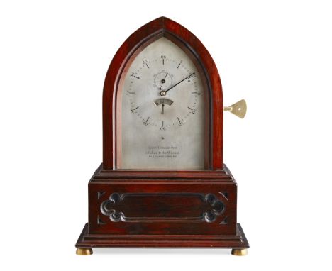 VICTORIAN GOTHIC REVIVAL ROSEWOOD REGULATOR TABLE CLOCK, BY CHARLES FRODSHAM, LONDON  MID-LATE 19TH CENTURY   the plain arche