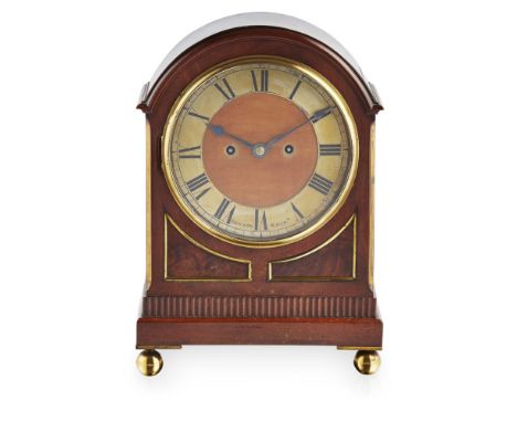 SCOTTISH REGENCY MAHOGANY BRACKET CLOCK, SIGNED BRYSON, EDINBURGH  EARLY 19TH CENTURY   the domed case enclosing a brass chap