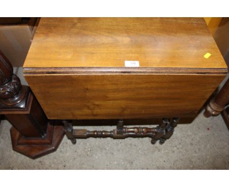 A small mahogany gate leg table 