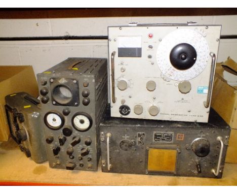AN ADVANCE ELECTRONICS SIGNAL GENERATOR, US ARMY TRANSMITTER TUNING UNIT, EMI ITEM, OSCILLATOR, AVC SIGNAL GENERATOR PLUS SPE