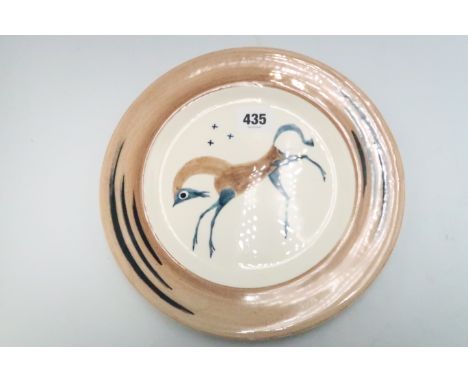 A John Armstrong designed plate, Bizarre by Clarice Cliff, Wilkinson Ltd England, 23cm diameter.