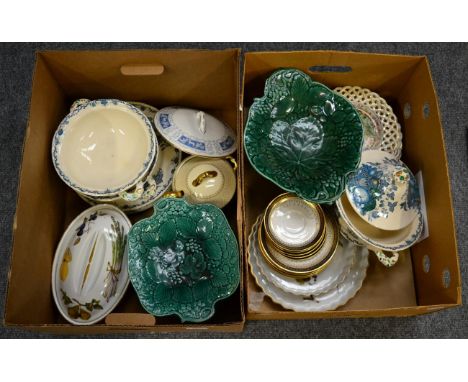 Quantity of ceramics including Masons, Spode etc (in two boxes)