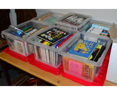 A quantity of books and pamphlets on magic and conjuring (eight boxes) 