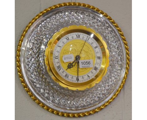 A crystal wall clock 