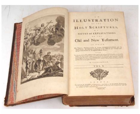 AN ILLUSTRATION OF THE HOLY SCRIPTURES BY NOTES AND EXPLICATIONS ON THE OLD AND NEW TESTAMENT ..., London, for R Goadby 1759,