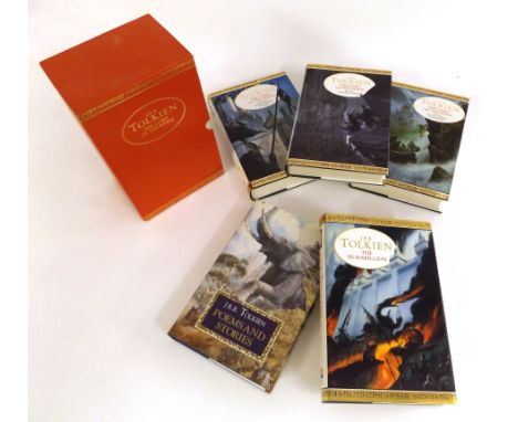 J R R TOLKIEN, 3 titles: THE LORD OF THE RINGS - FELLOWSHIP OF THE RING - THE TWO TOWERS - THE RETURN OF THE KING, London, Ha