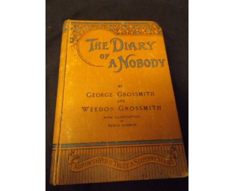 GEORGE AND WEEDON GROSSMITH: THE DIARY OF A NOBODY, Bristol, J W Arrowsmith; London, Simpkin, Marshall et al [1892], 1st edit